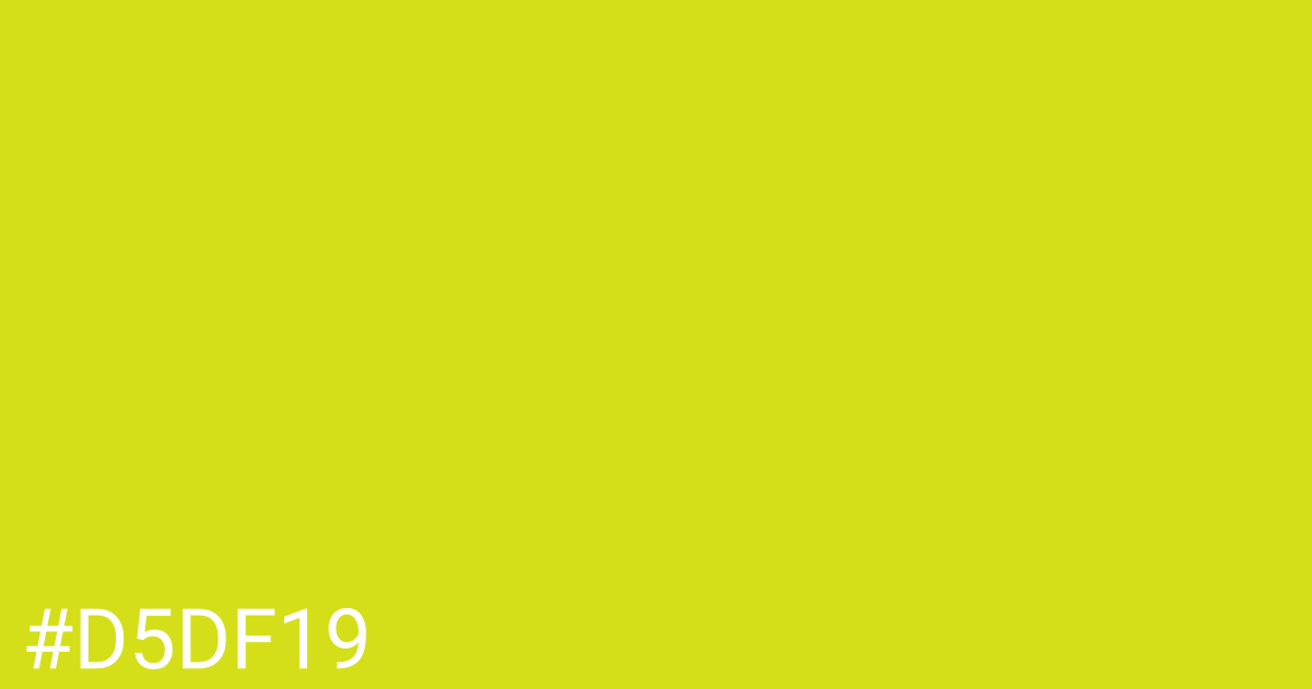 Hex color #d5df19 graphic