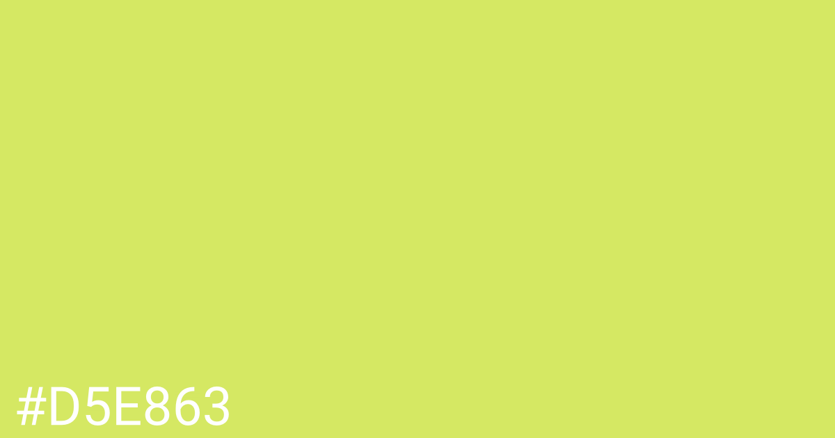 Hex color #d5e863 graphic