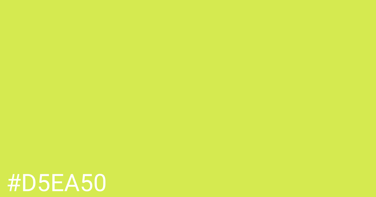 Hex color #d5ea50 graphic