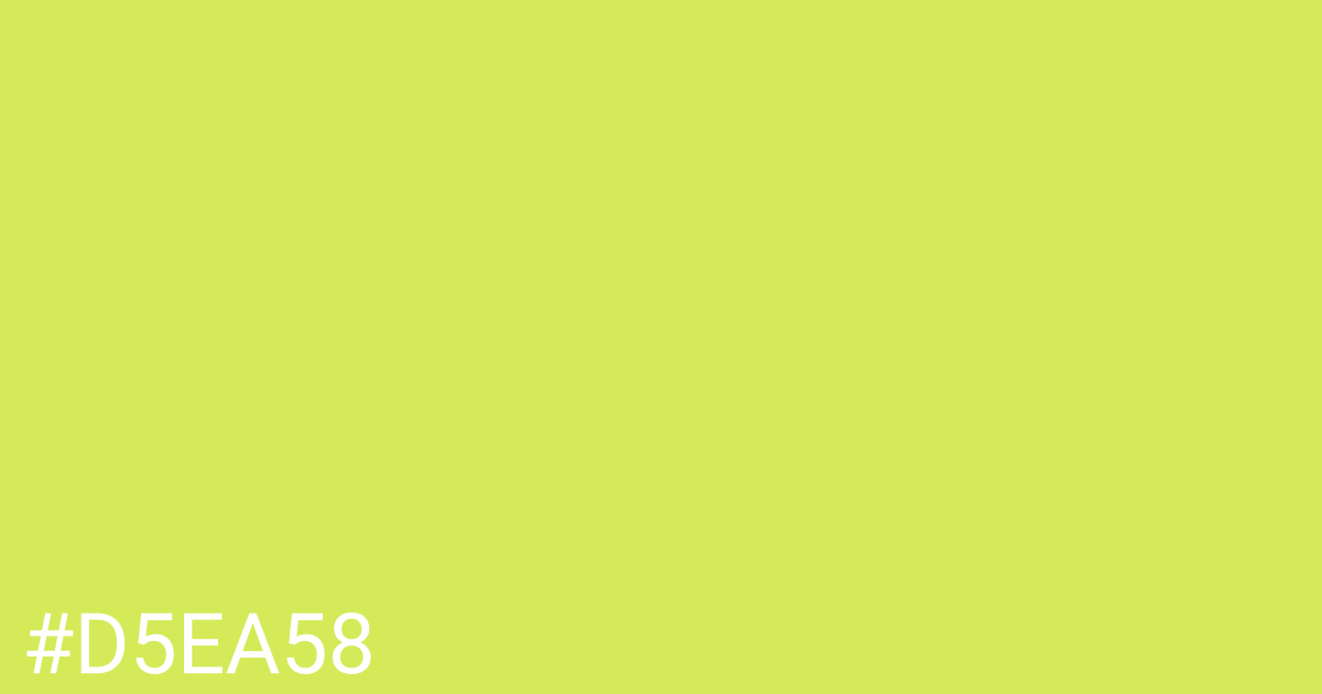 Hex color #d5ea58 graphic