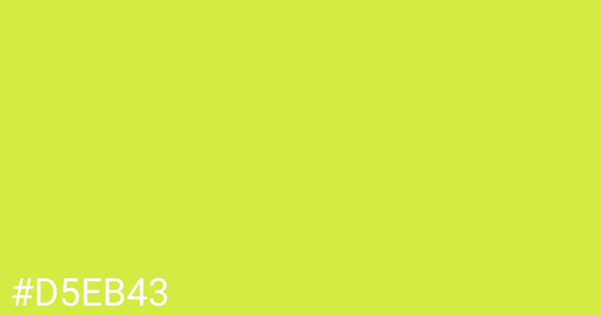 Hex color #d5eb43 graphic