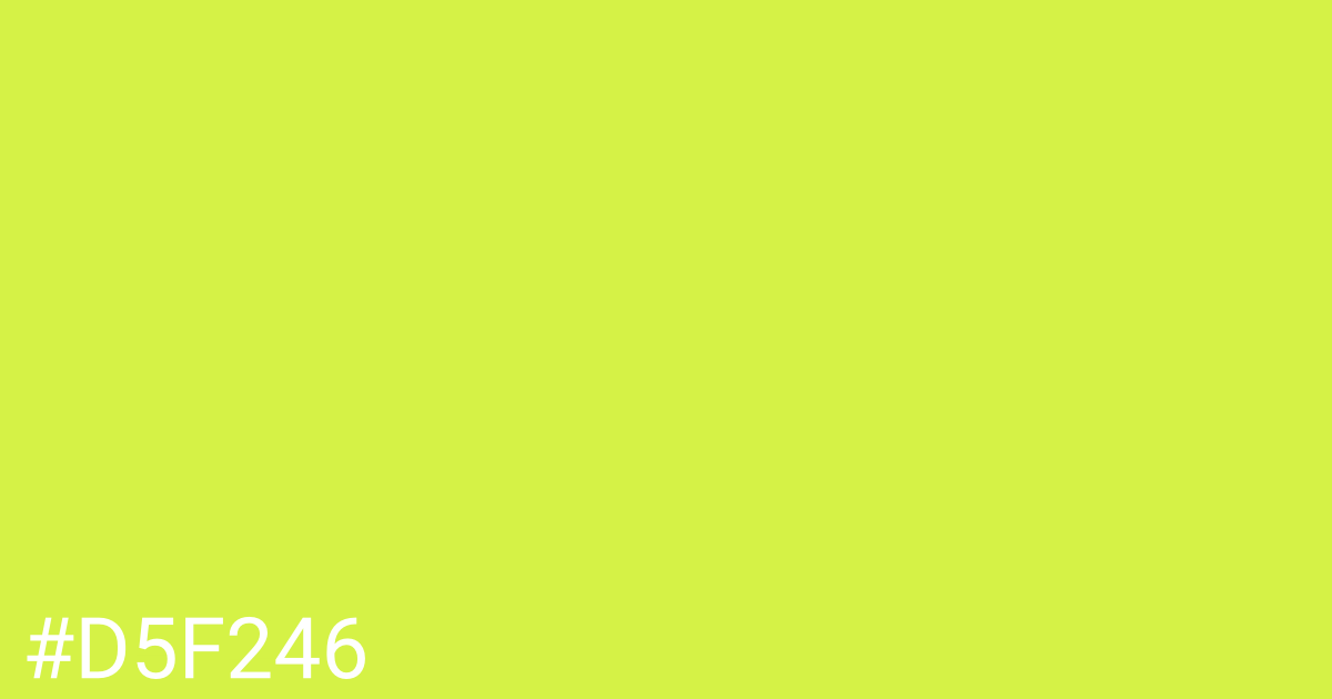 Hex color #d5f246 graphic