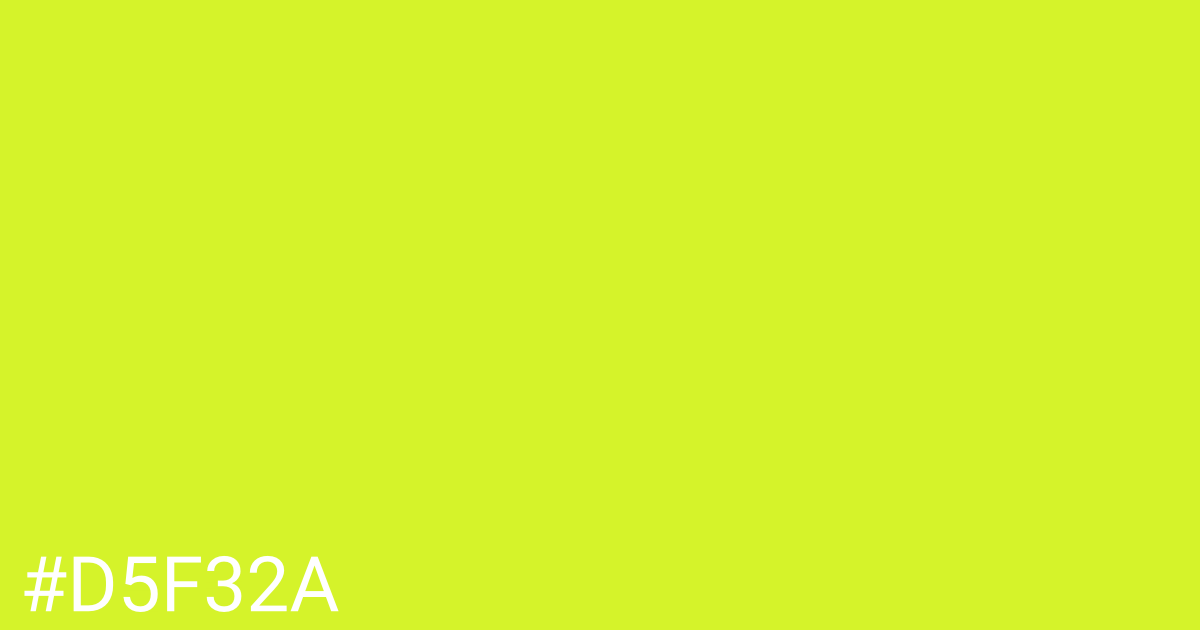 Hex color #d5f32a graphic