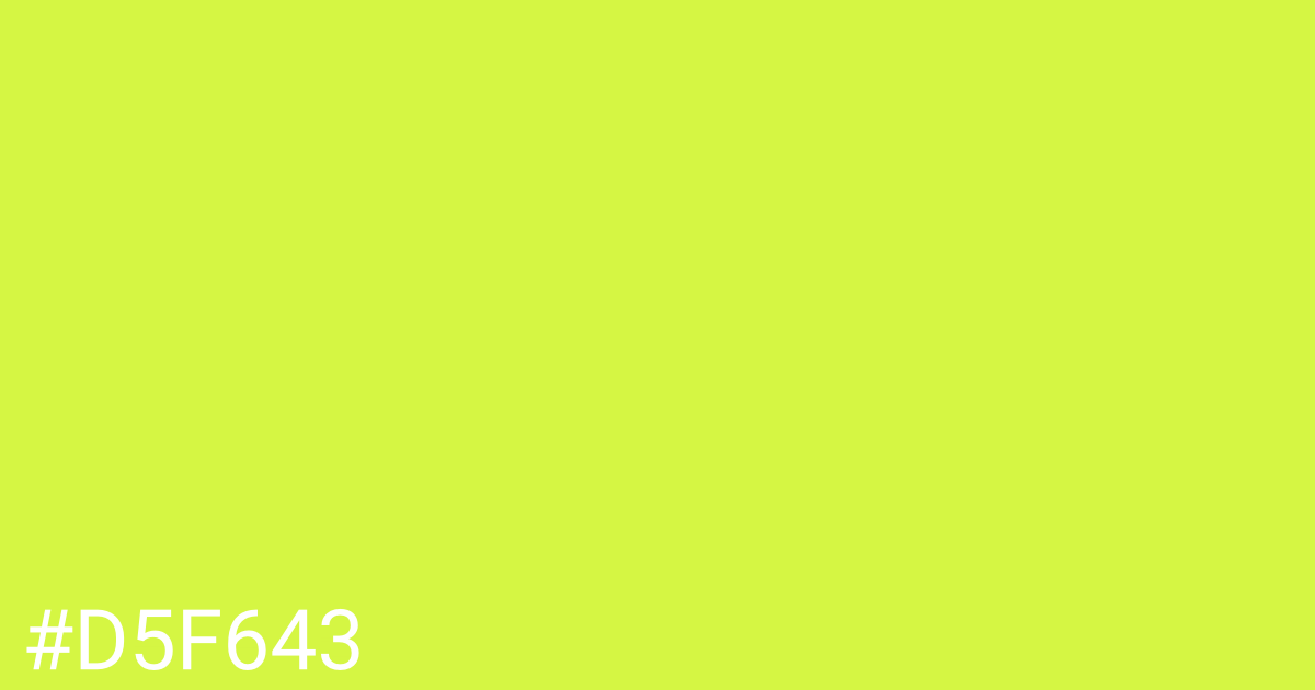 Hex color #d5f643 graphic