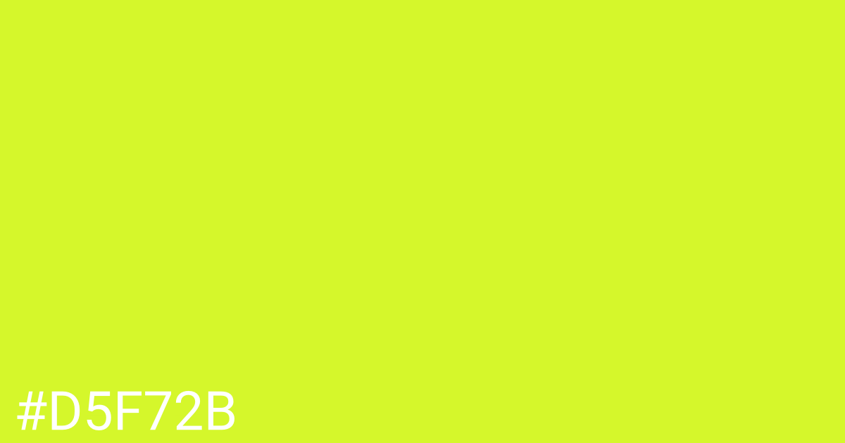 Hex color #d5f72b graphic