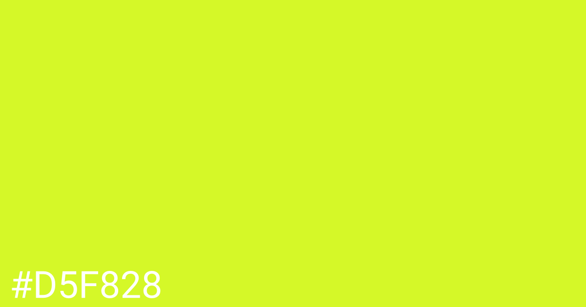 Hex color #d5f828 graphic