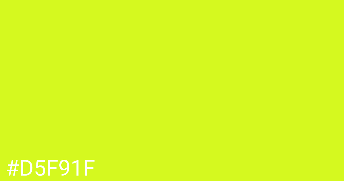 Hex color #d5f91f graphic