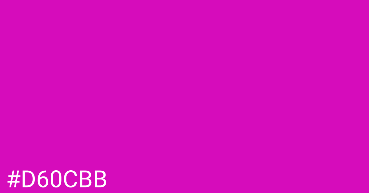 Hex color #d60cbb graphic