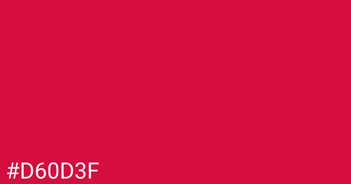 Hex color #d60d3f graphic