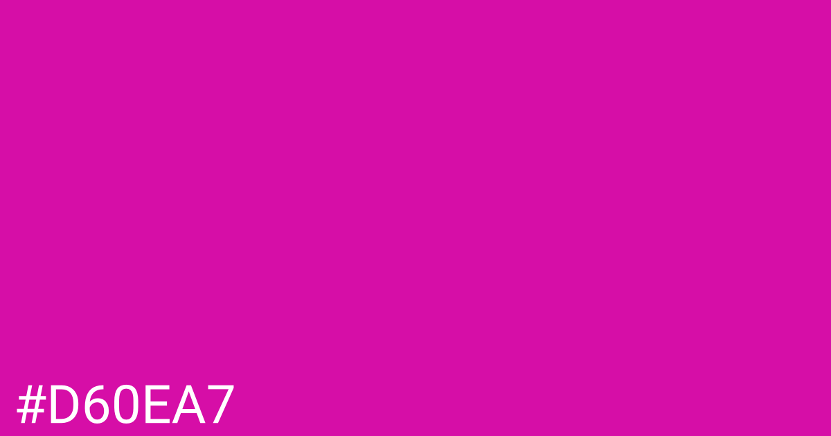 Hex color #d60ea7 graphic