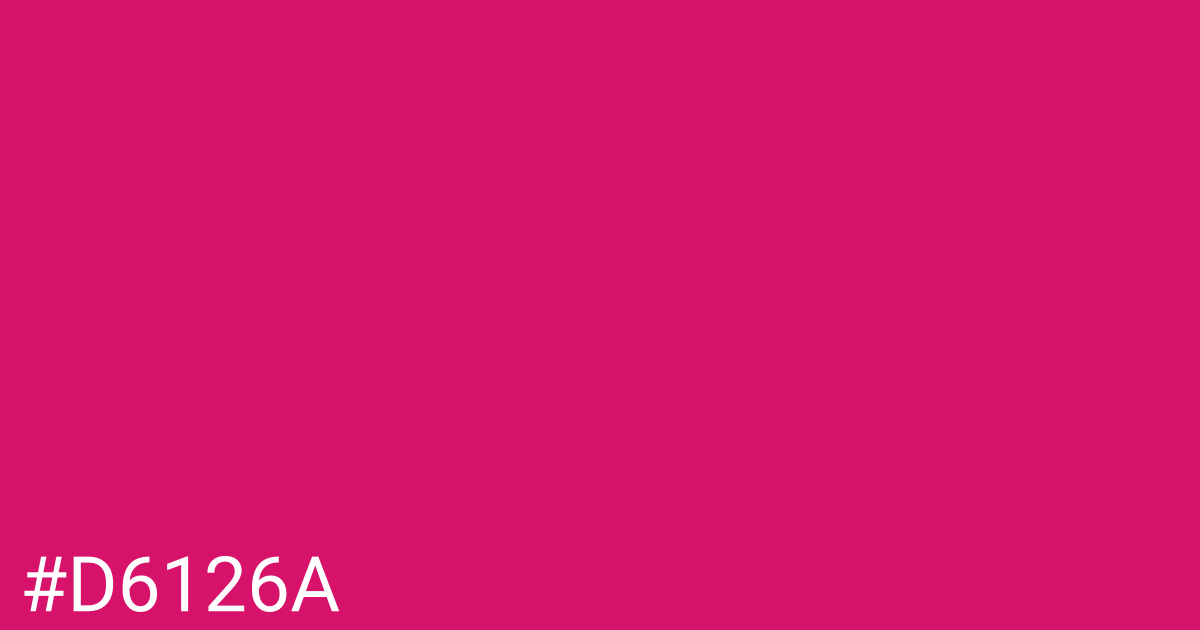 Hex color #d6126a graphic