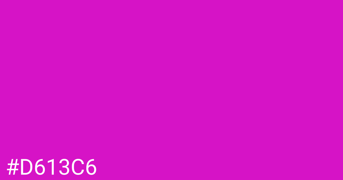 Hex color #d613c6 graphic