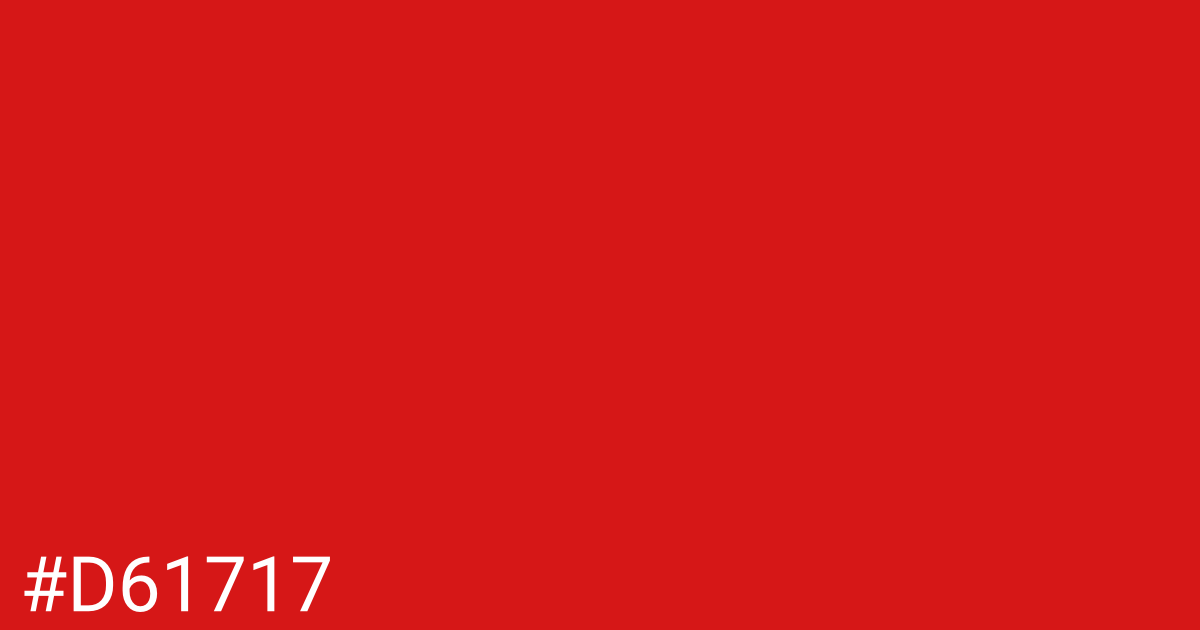Hex color #d61717 graphic