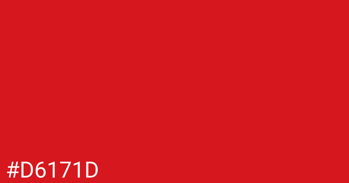 Hex color #d6171d graphic