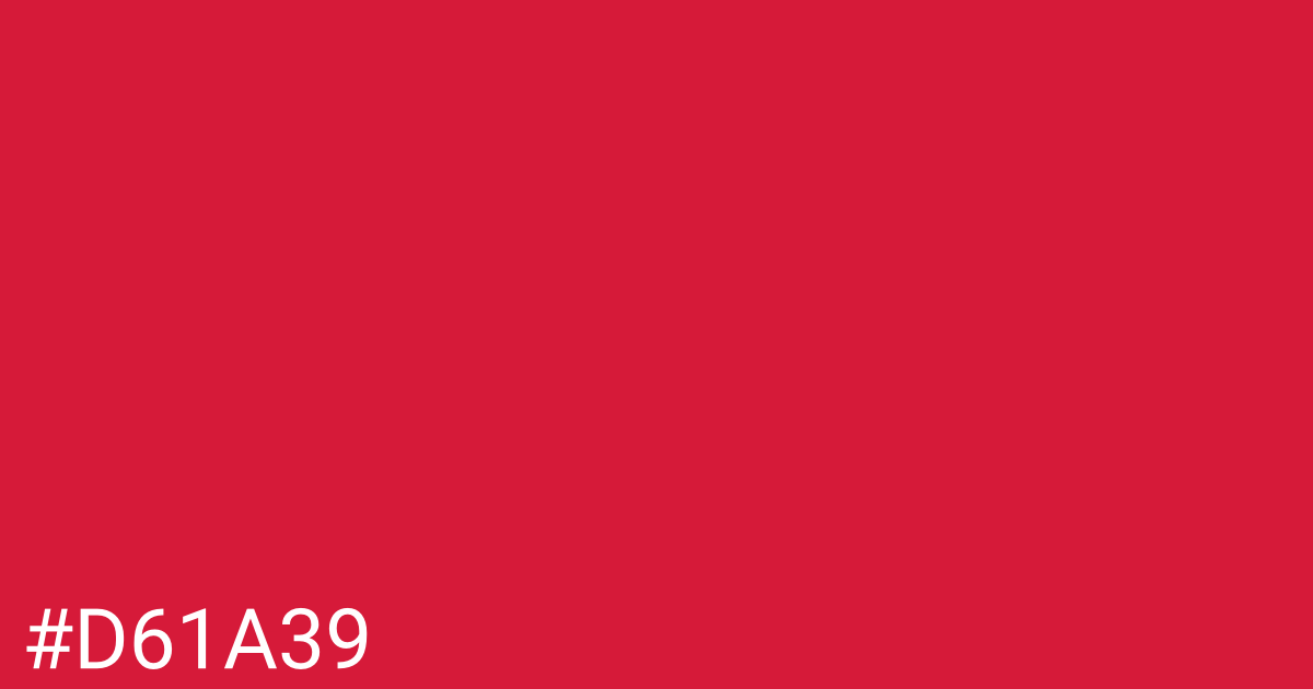 Hex color #d61a39 graphic