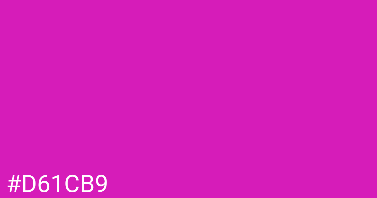 Hex color #d61cb9 graphic