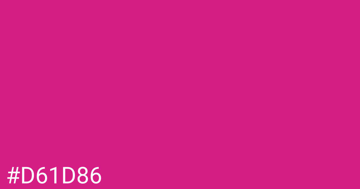 Hex color #d61d86 graphic