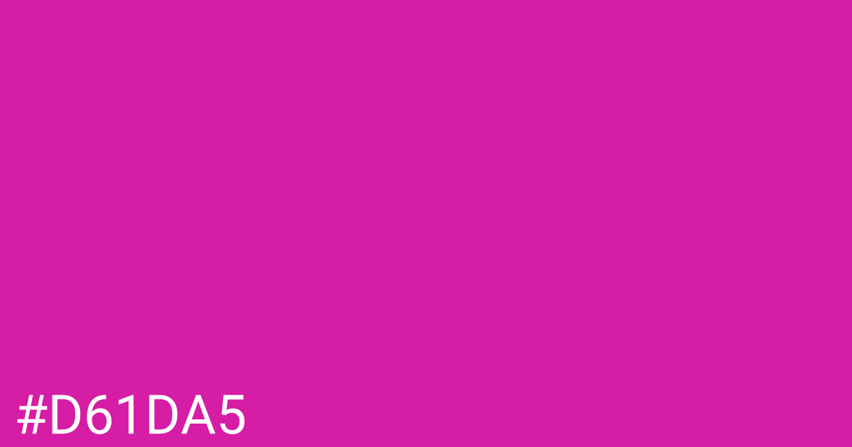Hex color #d61da5 graphic