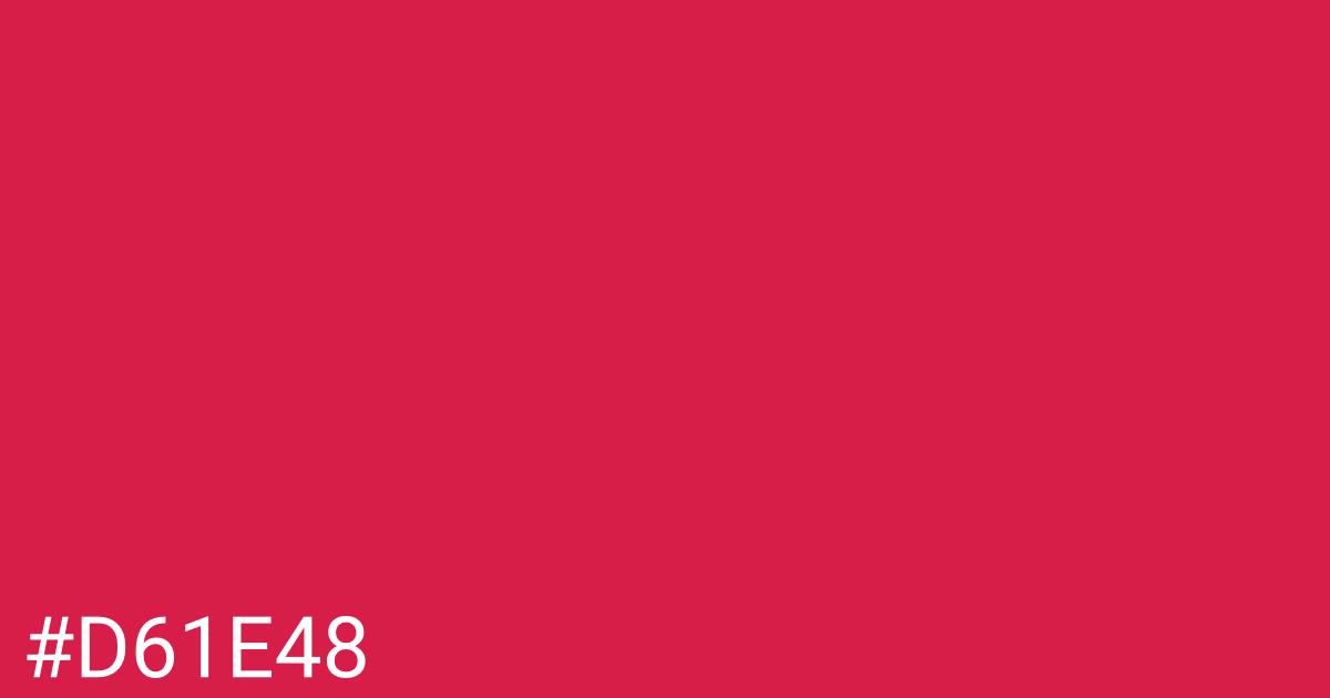 Hex color #d61e48 graphic