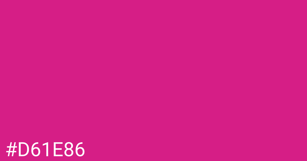 Hex color #d61e86 graphic