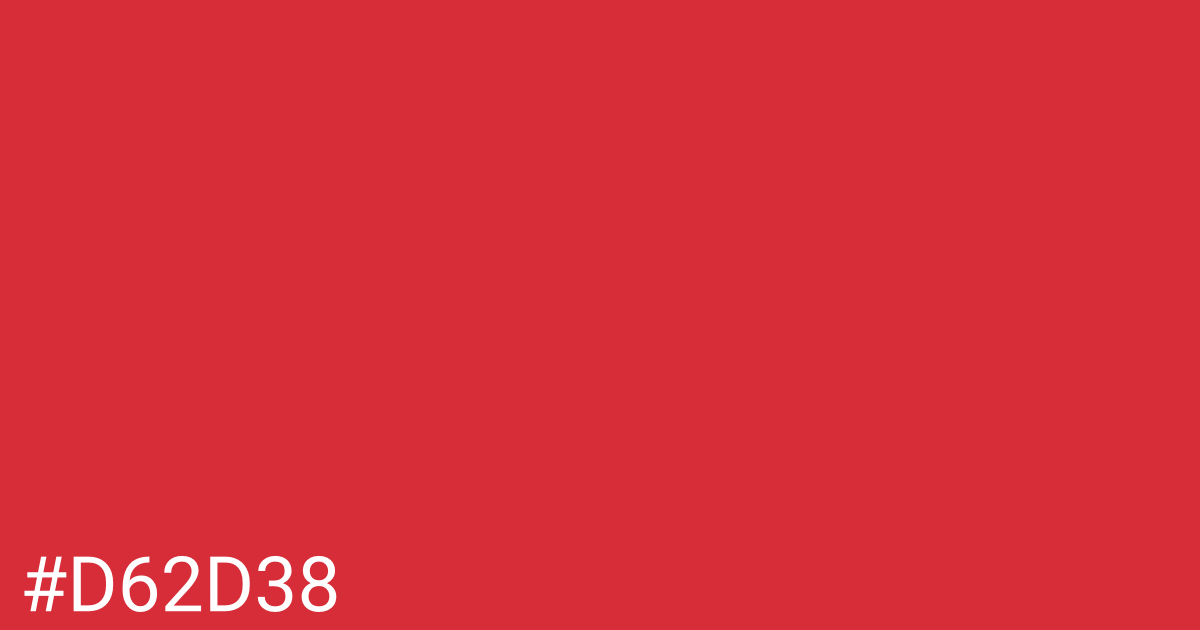 Hex color #d62d38 graphic