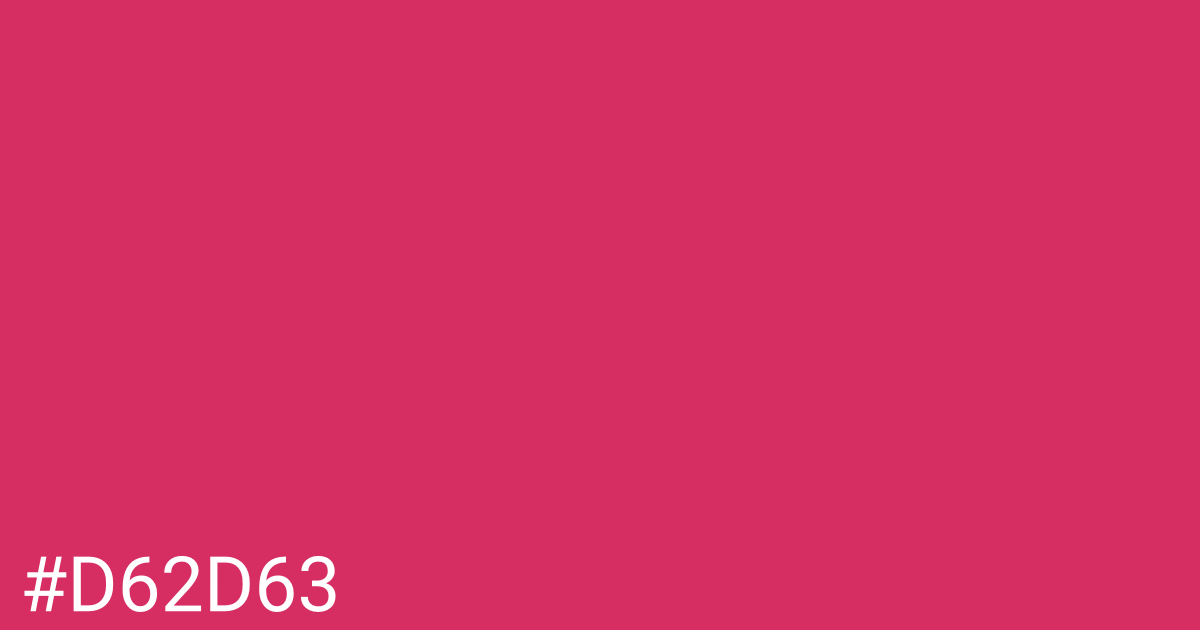 Hex color #d62d63 graphic