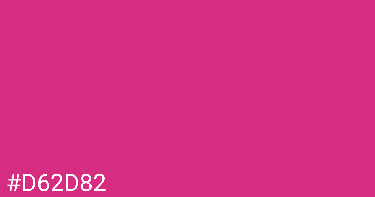 Hex color #d62d82 graphic
