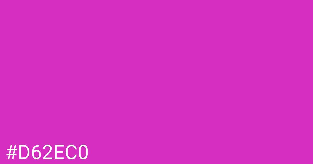 Hex color #d62ec0 graphic