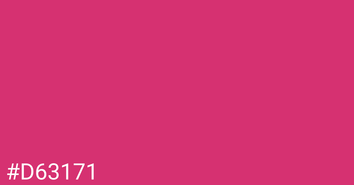 Hex color #d63171 graphic