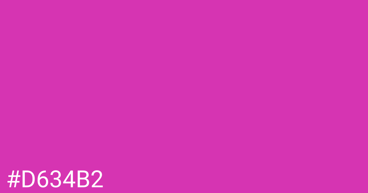 Hex color #d634b2 graphic