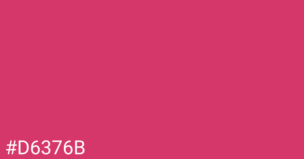 Hex color #d6376b graphic