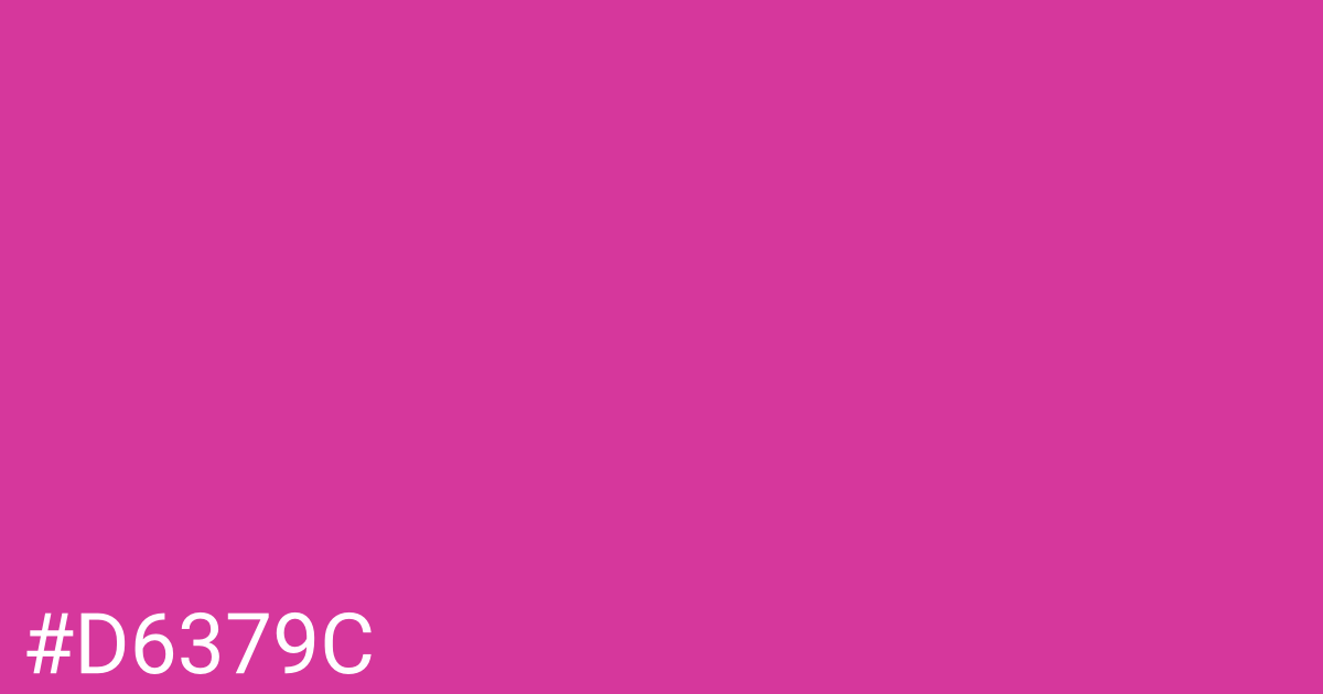 Hex color #d6379c graphic