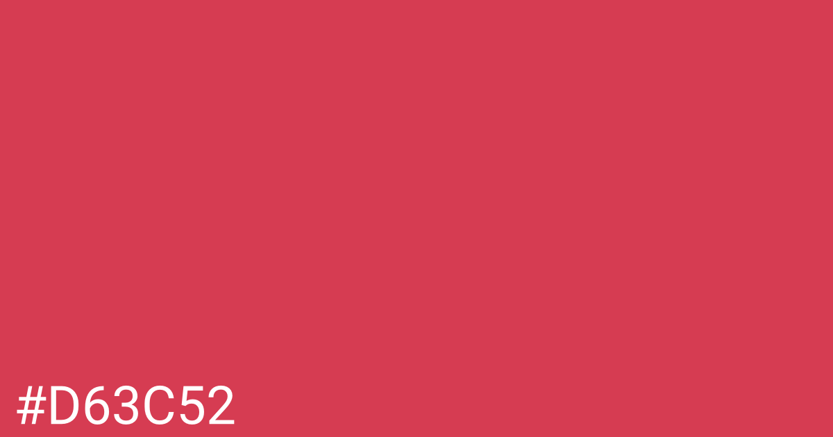 Hex color #d63c52 graphic