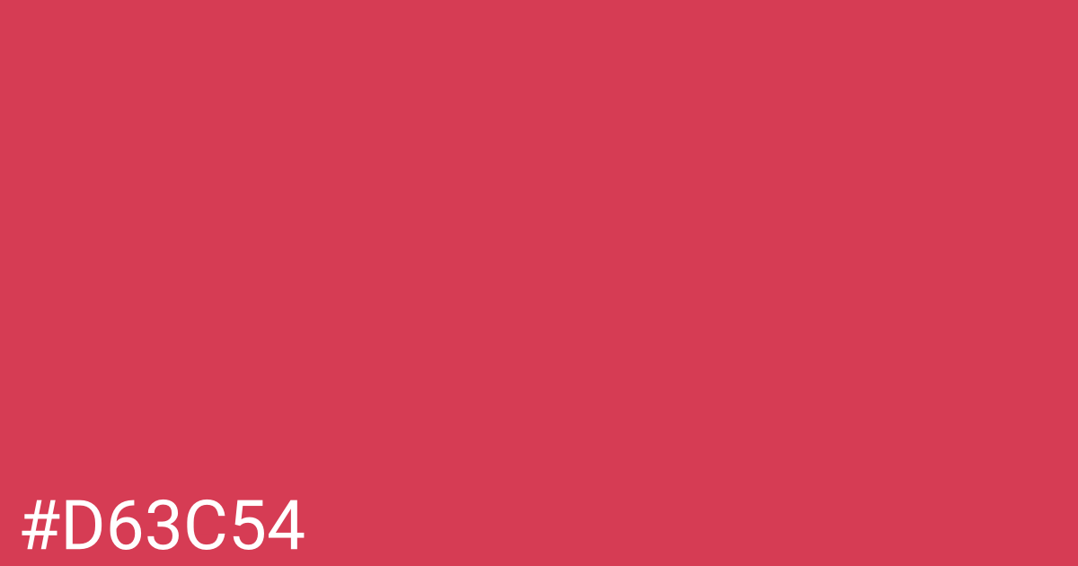 Hex color #d63c54 graphic