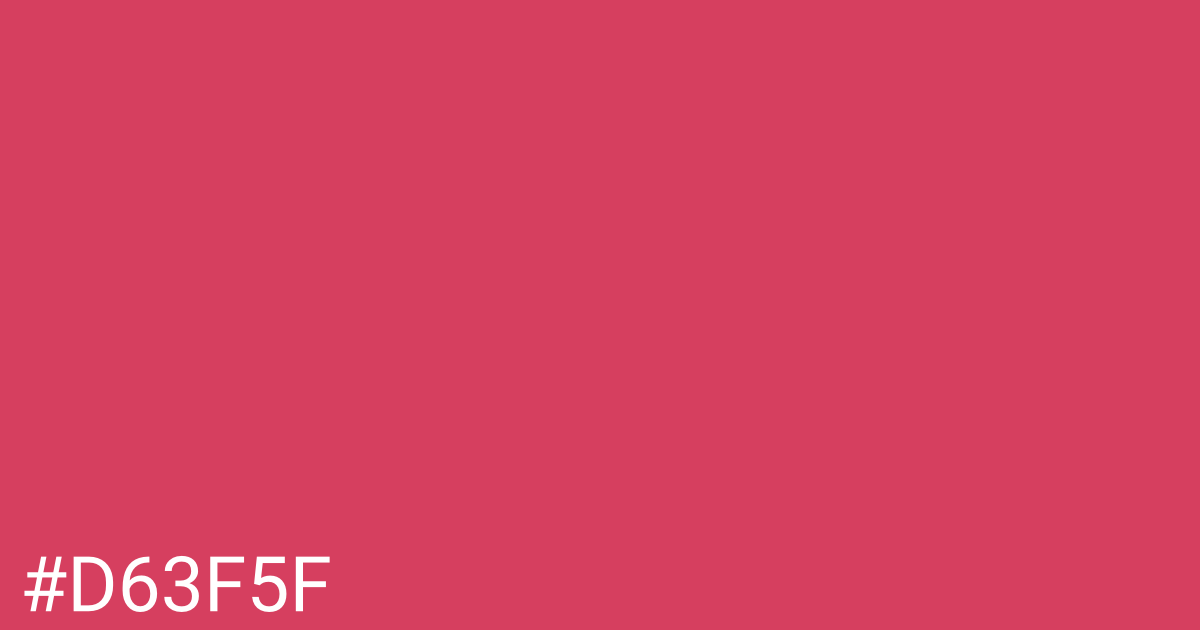 Hex color #d63f5f graphic