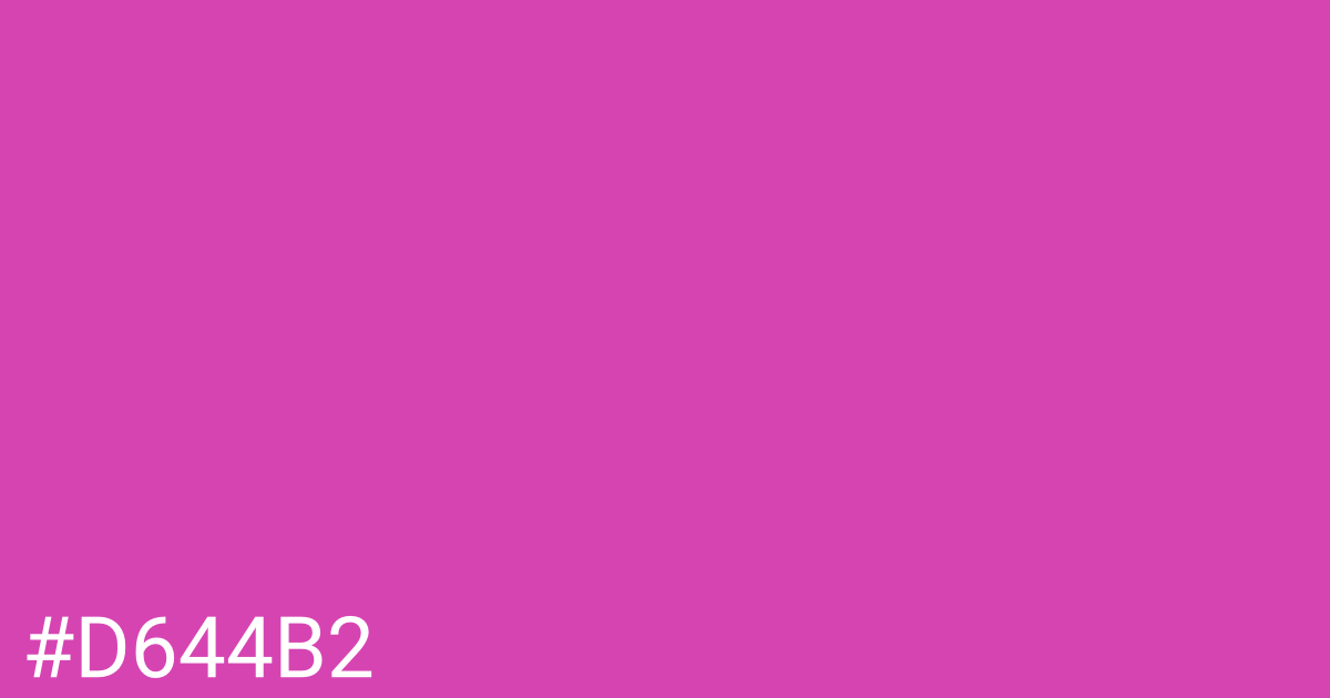 Hex color #d644b2 graphic