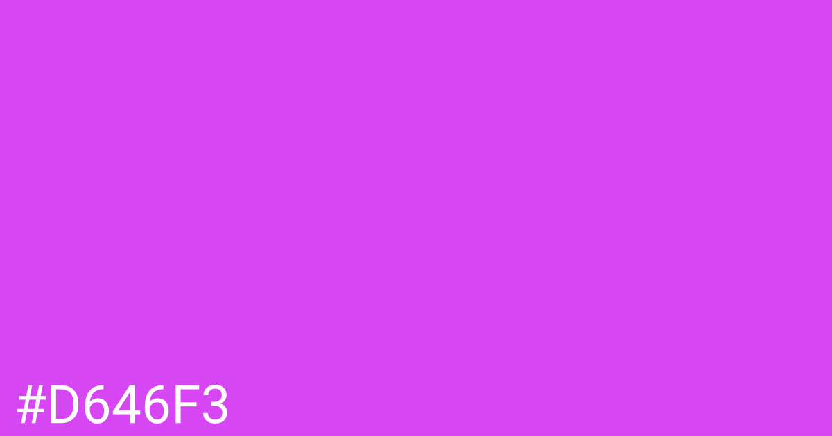 Hex color #d646f3 graphic