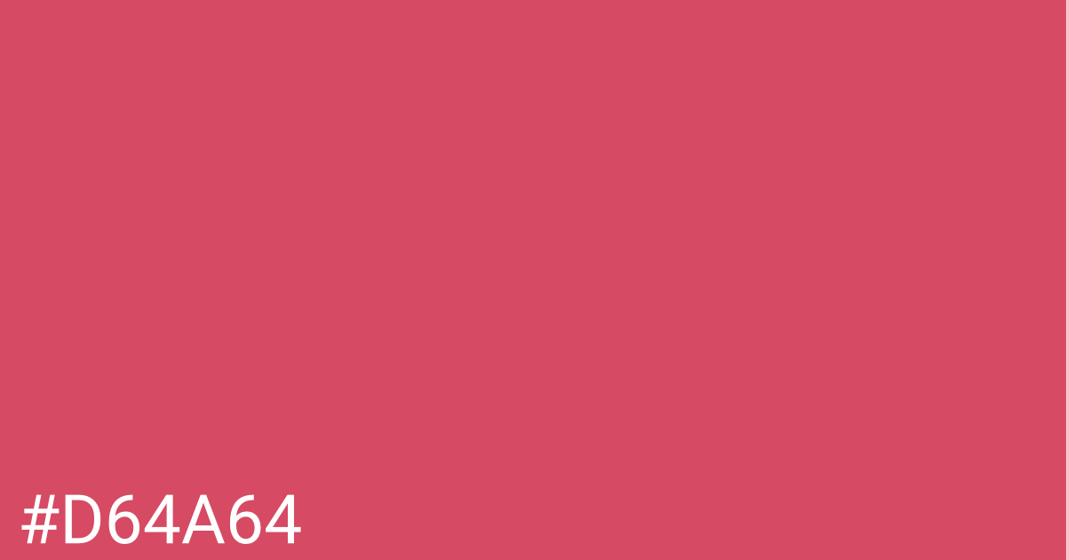 Hex color #d64a64 graphic