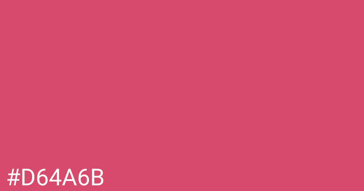 Hex color #d64a6b graphic