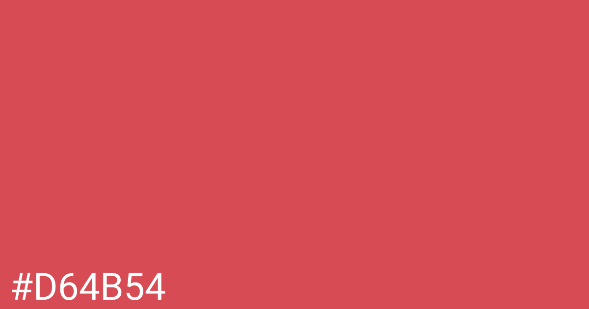 Hex color #d64b54 graphic