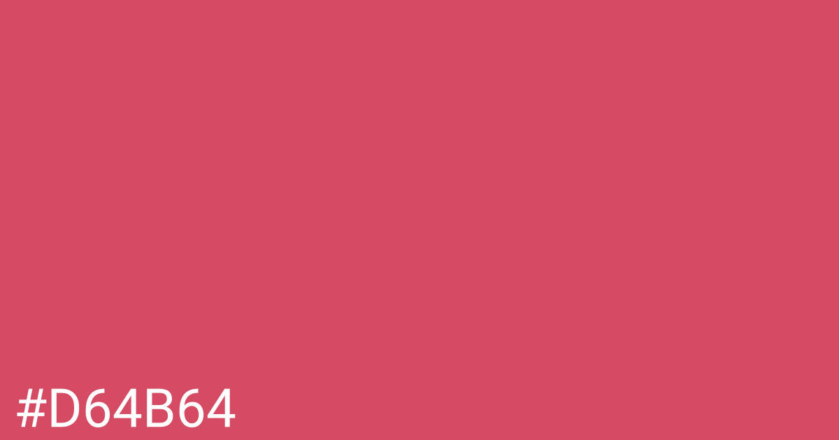 Hex color #d64b64 graphic