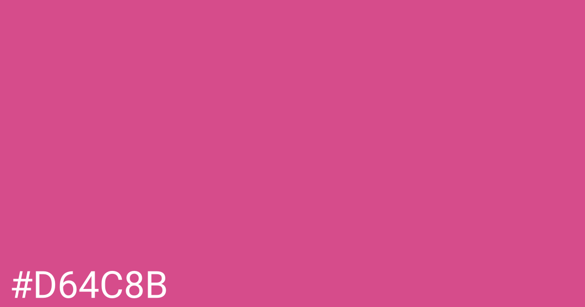 Hex color #d64c8b graphic