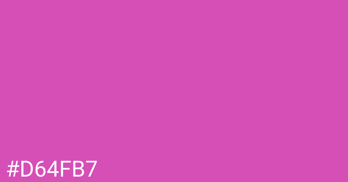 Hex color #d64fb7 graphic