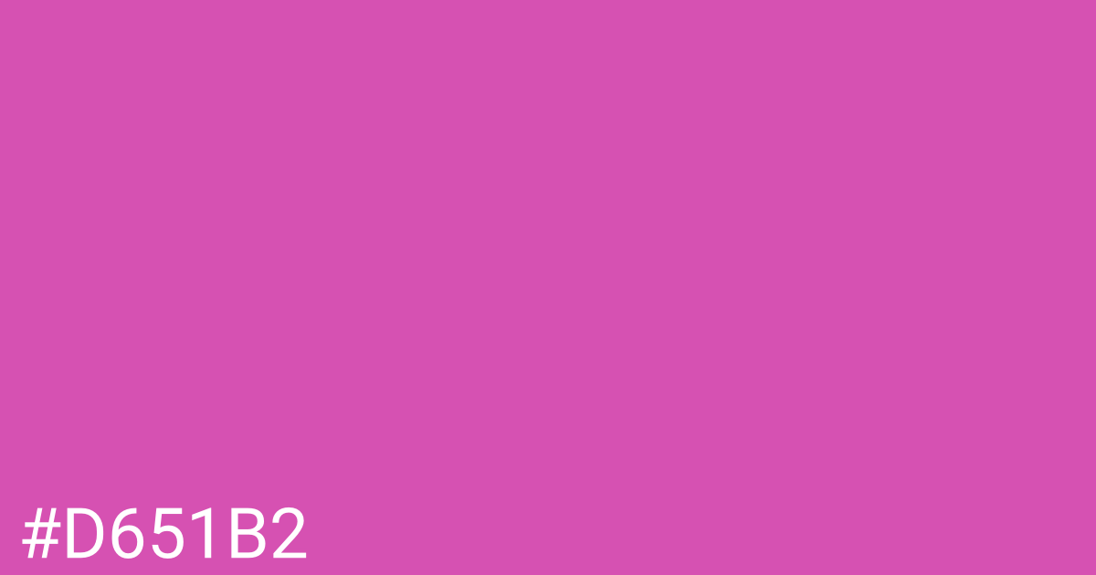 Hex color #d651b2 graphic