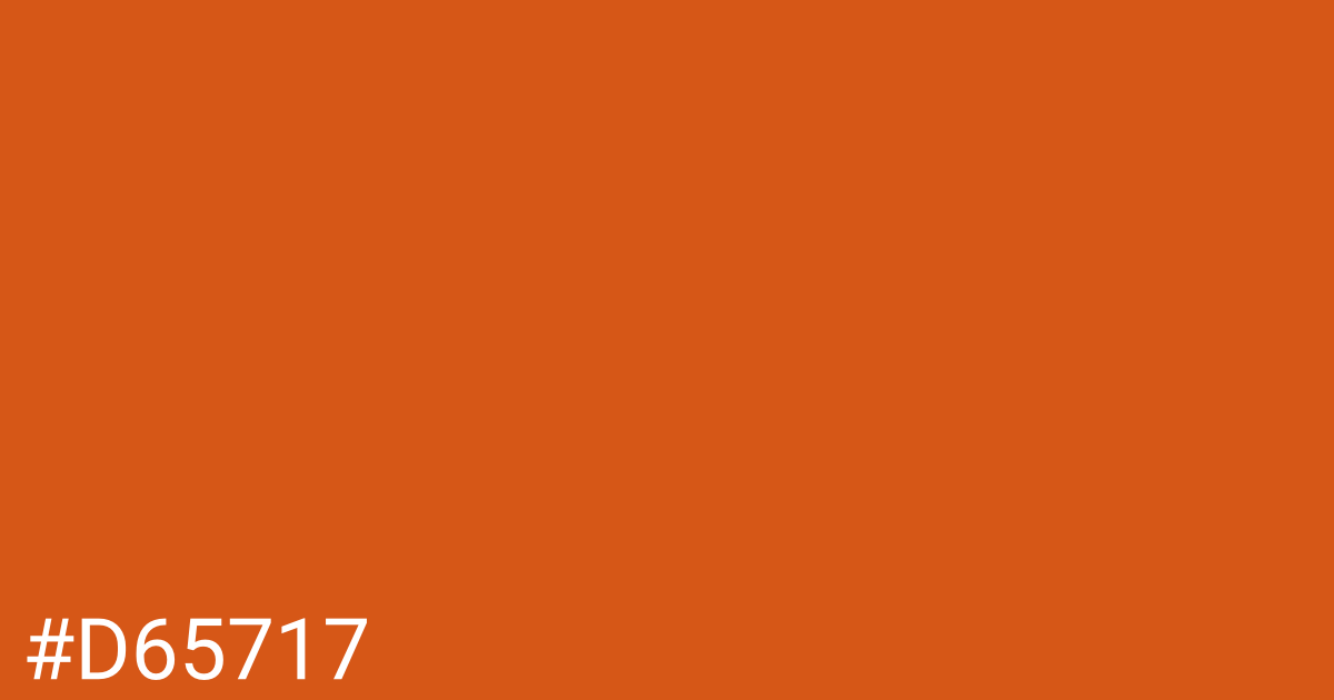 Hex color #d65717 graphic