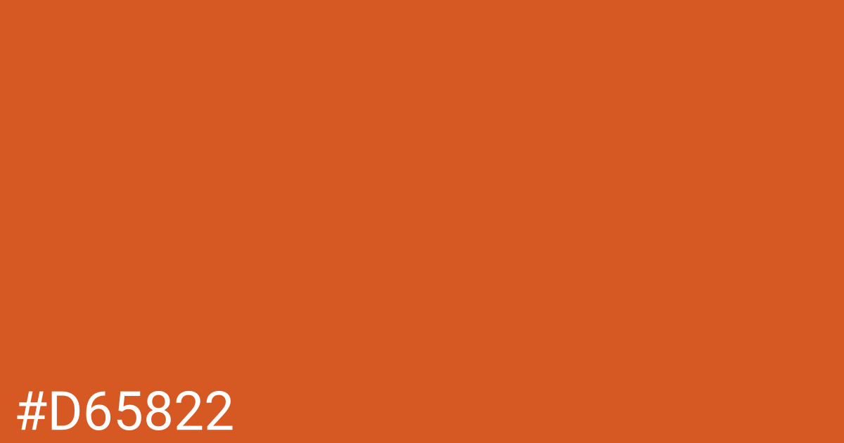 Hex color #d65822 graphic