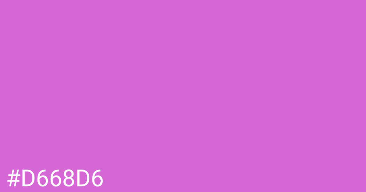 Hex color #d668d6 graphic