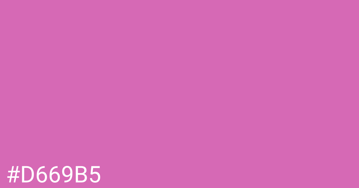 Hex color #d669b5 graphic