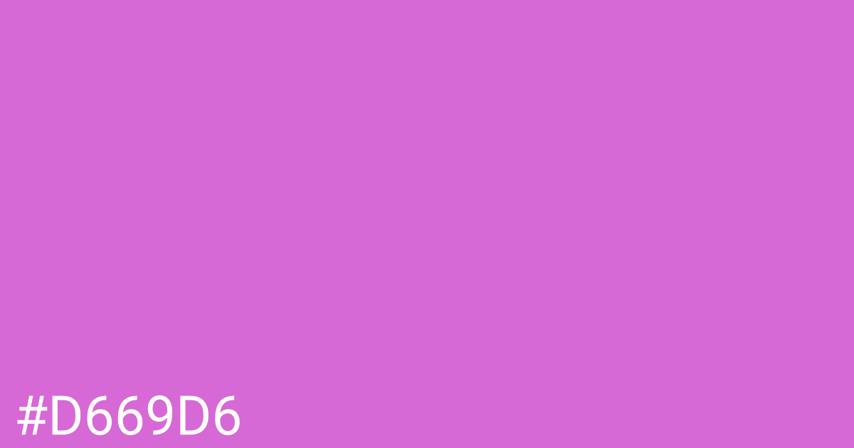 Hex color #d669d6 graphic