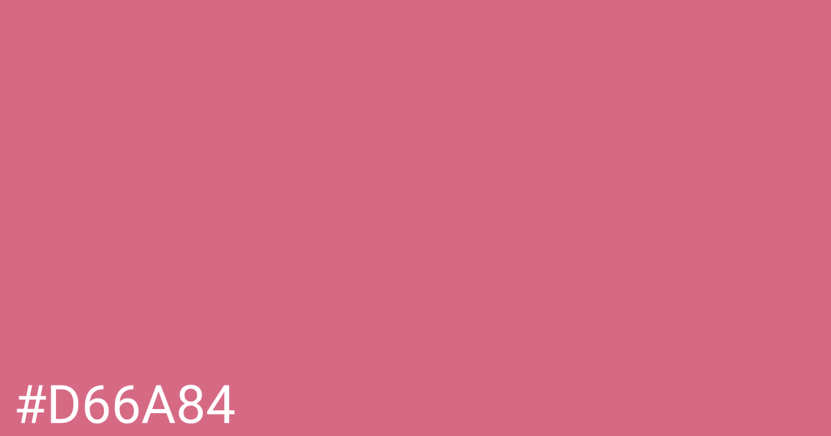 Hex color #d66a84 graphic